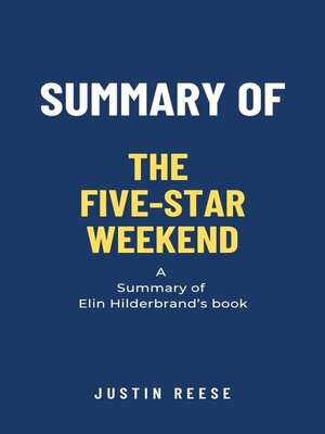 cover image of Summary of the Five-Star Weekend by Elin Hilderbrand